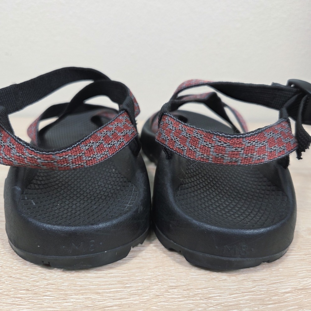 Chaco Women's Black Sandals with Red Patterned Straps - Picture 6 of 15